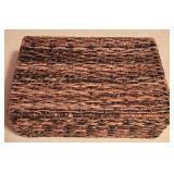 LL-BR3 - Set of 4 Woven Baskets and Wooden Tray Assorted Sizes