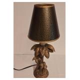 LL-BR3 - Framed Palm Tree Art Prints and Palm Tree Table Lamp Set