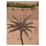 LL-BR3 - Decorative Lamp with Shade and Set of 2 Palm Tree Pillows