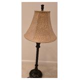 LL-BR3 - Decorative Lamp with Shade and Set of 2 Palm Tree Pillows