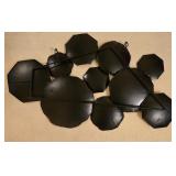 LL-BR2 - 22" x 36" Decorative Metal Wall Art with Botanical Plates