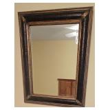 LL-BR2 - Decorative Wall Mirror with Ornate Bronze-Tone Frame