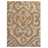 LL-BR2 - Set of 4 Decorative Throw Pillows: 2 Gold Thro by Marlo Lorenz and 2 Gray & Yellow Patterned Pillows