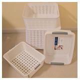 LL-BR2 - Set of 8 Storage Bins and Baskets Assorted Sizes Plastic Room Essentials BranQ