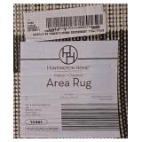 LL-FR - Huntington Home Indoor/Outdoor Area Rug 5x8 Black and Ivory
