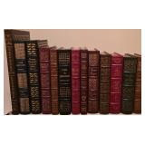 H - Collection of 15 Easton Press Leather-Bound Classic and Presidential Books