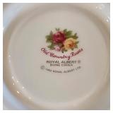 H - Set of 7 Vintage English Bone China Floral Teacup and Saucer Duos