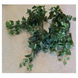 O - Lucio 16" x 33" Mirrored Tray with Faux Foliage Wall Decor Set