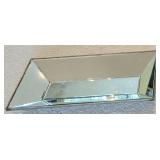 O - Lucio 16" x 33" Mirrored Tray with Faux Foliage Wall Decor Set
