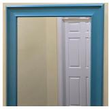 O - Large Wall Mirror with Teal Frame 31.5 x 65 Inches