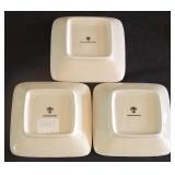 H - Couleur Nature Serving Dish and Set of 10 Square Appetizer Plates