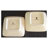 H - Couleur Nature Serving Dish and Set of 10 Square Appetizer Plates