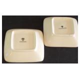 H - Couleur Nature Serving Dish and Set of 10 Square Appetizer Plates