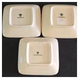 H - Couleur Nature Serving Dish and Set of 10 Square Appetizer Plates