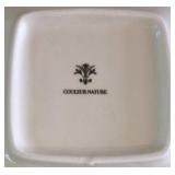 H - Couleur Nature Serving Dish and Set of 10 Square Appetizer Plates