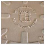 O - Pampered Chef Baking Bowl, Stoneware Bakeware, and 5 Bread Proofing Baskets with Liners