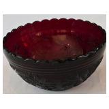 O - Holiday Serving Platter, Bowl, Red Glass Bell, Bowl, and Candleholders Collection