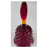 O - Holiday Serving Platter, Bowl, Red Glass Bell, Bowl, and Candleholders Collection