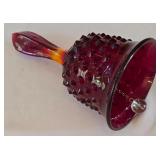 O - Holiday Serving Platter, Bowl, Red Glass Bell, Bowl, and Candleholders Collection