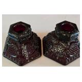 O - Holiday Serving Platter, Bowl, Red Glass Bell, Bowl, and Candleholders Collection
