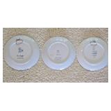 H - Set of 15 Bing & Grondahl Blue Christmas Plates 1960, 1965-1977, 1979