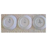 H - Set of 15 Bing & Grondahl Blue Christmas Plates 1960, 1965-1977, 1979