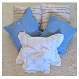 ML-BR1 - Set of 6 Decorative Throw Pillows and Pillow Shams with Inserts