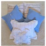 ML-BR1 - Set of 6 Decorative Throw Pillows and Pillow Shams with Inserts