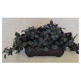 Ml-BR-1 - Collection of Faux Foliage Arrangements with Baskets and Metal Wall Pockets