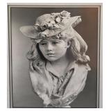 ML-BR1 - Corner Display Table and Framed Bust Artwork Pair