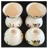 ML-BR1 - Decor Set with Certified International Apple Tray, Faux Fruit Displays, Cake Plate, and 6 Papart Olive Bowls