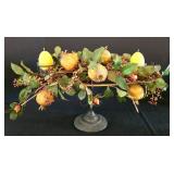 ML-BR1 - Decor Set with Certified International Apple Tray, Faux Fruit Displays, Cake Plate, and 6 Papart Olive Bowls