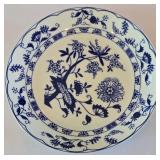ML-BR1 - Set of 8 Blue Glass 8-Inch Plates and 3 Roscher 6-Inch Decorative Plates