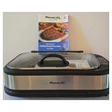 LR - PowerXL Smokeless Grill Pro PG-1500 FDR with Manuals and Cord