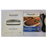 LR - PowerXL Smokeless Grill Pro PG-1500 FDR with Manuals and Cord