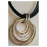 K - Collection of 3 Artisan Beaded Necklaces with Turquoise and Amber Accents