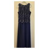 JKARA Beaded Evening Gown with Jacket Size 12