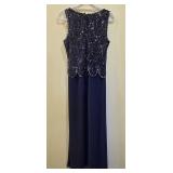 JKARA Beaded Evening Gown with Jacket Size 12