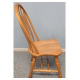 UL - Oak Dining Table with 6 Windsor Chairs