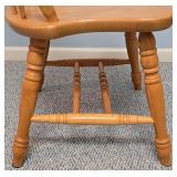 UL - Oak Dining Table with 6 Windsor Chairs