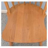 UL - Oak Dining Table with 6 Windsor Chairs