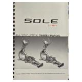 UL - Sole E95 Elliptical Trainer with Adjustable Incline and Console, Serial #595010118011673