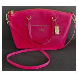 DR - Coach Prairie Fuschia Pink Tote/Crossbody Bag With Zipper Closure