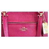 DR - Coach Prairie Fuschia Pink Tote/Crossbody Bag With Zipper Closure