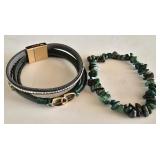 K - Collection of 12 Costume and Fashion Bracelets Assorted Styles
