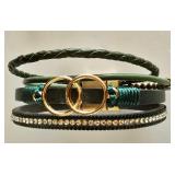 K - Collection of 12 Costume and Fashion Bracelets Assorted Styles