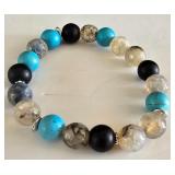 K - Collection of 12 Costume and Fashion Bracelets Assorted Styles