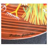 LR - Mixed Decor Collection: Framed Zebra Art, Large Wood Tray, Bowls, Plates & Themed Picture Frames