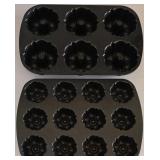 LR - Kitchenware Collection with Popover Pans, Bundt Pan, Springform Pans, Colander, and Salad Spinner