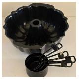 LR - Kitchenware Collection with Popover Pans, Bundt Pan, Springform Pans, Colander, and Salad Spinner